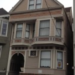 San Francisco residential exterior painting San Francisco Victorian house before re-painting