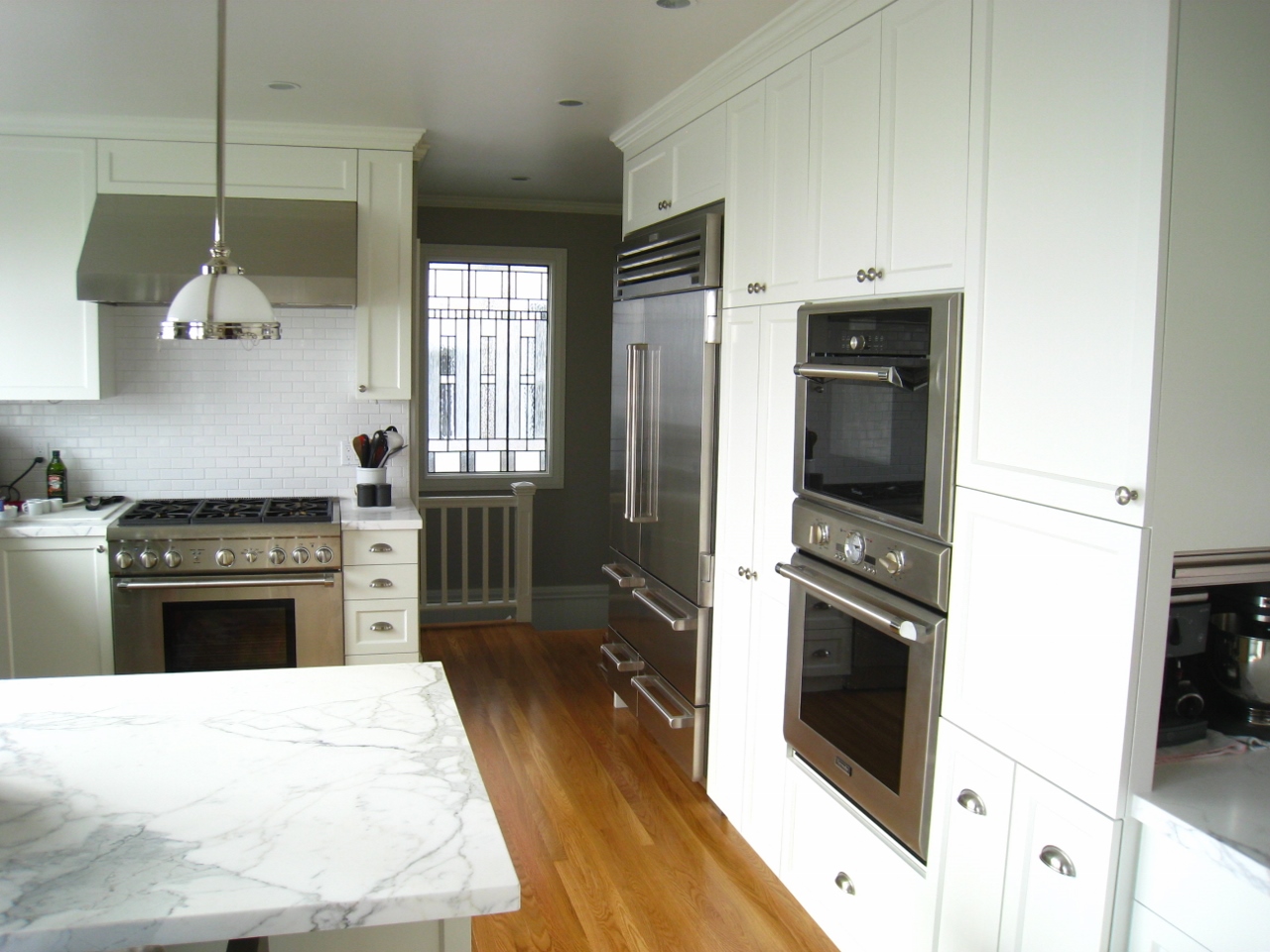 San Francisco Cabinetry sprayed with Envirolak. Envirolak outperforms Lacquer and Conversion Varnish